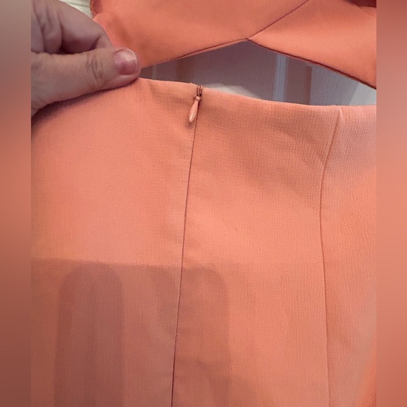 Ivory and Chain Mid Coral Dress Size M - Picture 5 of 8